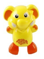 Игрушка для малышей в пак. - слон заводной (3 цвета)