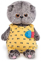 Басик baby в желтом комбинезоне с рыбкой от интернет-магазина Континент игрушек