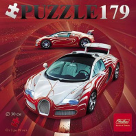 ПАЗЛЫ круглые 179 элементов А4ф d300мм Sport car от интернет-магазина Континент игрушек