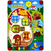 Бизиборд Теремок 350*250*55 от интернет-магазина Континент игрушек