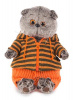 Кот Басик в штанах и полосатой кофте 25 см мягкая игрушка от интернет-магазина Континент игрушек