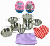 Помогаю Маме. Набор посуды металлической для кухни, в пакете, 9 предметов от интернет-магазина Континент игрушек