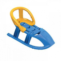 Санки/Салазки "Снежинка" со спинкой