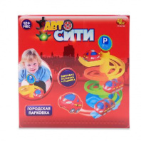 Парковка "АвтоСити", 4-х уровневая, в наборе с машинкой, в коробке, 28x9,5x28 см от интернет-магазина Континент игрушек