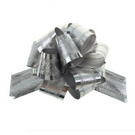 Бант-шар №5 полоска, серебро 848857 от интернет-магазина Континент игрушек