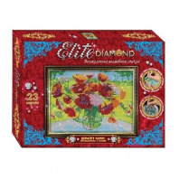 Набор для творчества. Серия Стразы -"Elite Diamond" Маки от интернет-магазина Континент игрушек