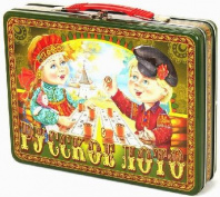 Лото деревянное. Русское лото в жестяном чемоданчике. Посиделки от интернет-магазина Континент игрушек