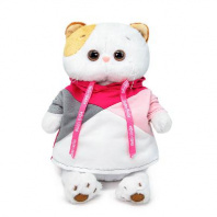 Кошка Ли-Ли в разноцветной толстовке 27 см мягкая игрушка от интернет-магазина Континент игрушек