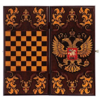 Нарды-шашки "Державные" (доска дерево 40х40 см) 3589432 от интернет-магазина Континент игрушек