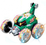 Машина-перевертыш на радиоуправлении Wind, зеленая от интернет-магазина Континент игрушек
