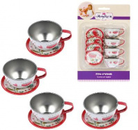 Набор металлической посуды "Цветы", 8 предметов от интернет-магазина Континент игрушек