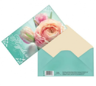 Конверт для денег "Поздравляю!" чайная роза, 16,5 х 8 см   1659189 от интернет-магазина Континент игрушек
