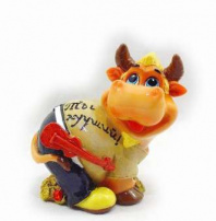 Копилка  "Бычок-гитарист"