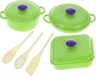 Помогаю Маме. Набор посуды для кухни, 9 предметов, на картоне, 28x43x4 см от интернет-магазина Континент игрушек