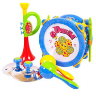 Музыкальные инструменты, 7 предметов, 27х14х25 см от интернет-магазина Континент игрушек