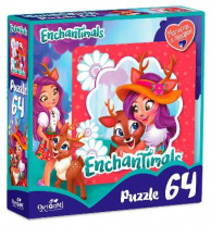 Пазл 64 Энчантималс Данэсса Оленни и Спринт (магнитик в подарок) от интернет-магазина Континент игрушек