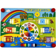 Бизиборд Учим цифры и цвета 350*250*55 от интернет-магазина Континент игрушек