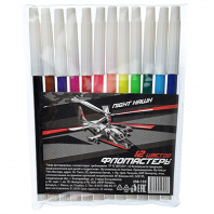 Найт хоук Фломастеры, 12 цветов, с белым колпачком, в ПВХ упаковке от интернет-магазина Континент игрушек