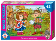 Пазл ДК 42 макси Снежная королева. Герда и маленькая разбойница. В гостях у сказки. от интернет-магазина Континент игрушек