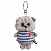 Брелок кот Басик в тельняшке от интернет-магазина Континент игрушек