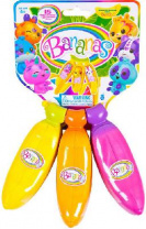 Bananas Игрушка связка из 3х бананов, цвета оранжевый, желтый, розовый