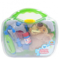 Маленький доктор. Скорая помощь для животных, чемоданчик с плюшевой собакой