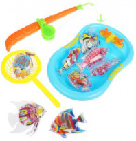 Игровой набор Рыбалка магн. Удочка+5 фигурок + 2 аксесс., пакет