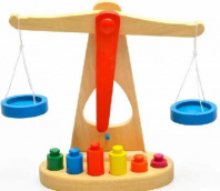 Академия Игр. Деревянные весы "Баланс", в коробке, 29,5x23,5x6,5 см от интернет-магазина Континент игрушек