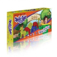 Пластилин ТМ "Эластик "Zoo", желтый, синий, красный, формочки, книжка, 420 г. от интернет-магазина Континент игрушек