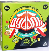 Набор развлекательных игр «Дуббль vs Крокодил» 2 в 1  5167314 от интернет-магазина Континент игрушек