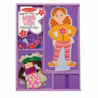 Магниты деревянные "Переодень Мэгги" от интернет-магазина Континент игрушек