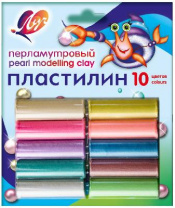 Пластилин перламутровый 10 цв, 130гр, в блистере от интернет-магазина Континент игрушек