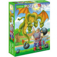 ПАЗЛЫ "ECO" 15 ЭЛЕМЕНТОВ А4ф 220х330мм MAXI Змей Горыныч от интернет-магазина Континент игрушек