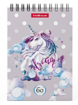 Блокнот на спирали ErichKrause Dream Unicorn, А6, 60 листов, клетка от интернет-магазина Континент игрушек