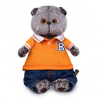 Мягкая игрушка «Басик в джинсах и футболке поло», 25 см от интернет-магазина Континент игрушек