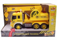 Кран 1:16, от 3-х лет, инерционный, световые и звуковые эффекты от интернет-магазина Континент игрушек