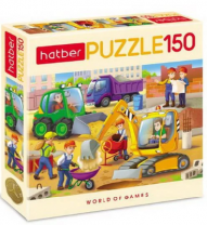 ПАЗЛЫ 150 элементов А4ф 330х220мм Стройка от интернет-магазина Континент игрушек