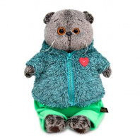 Кот Басик в теплом костюме с сердечком 22 см мягкая игрушка от интернет-магазина Континент игрушек