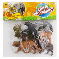 Юный натуралист. Фигурки диких лесных животных, 6 штук