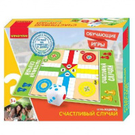 Обучающие игры Bondibon Игра-ходилка «Счастливый случай», серия игр большого размера 130x93x0,15см от интернет-магазина Континент игрушек