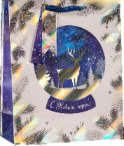 Пакет подарочный «Сказачная ночь», люкс, 26,4 х 36 х 11,5 см  от интернет-магазина Континент игрушек