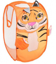 Корзина для игрушек раскладная с ручками и рисунком, полиэстер, 36х55х35см, 3-6 дизайнов от интернет-магазина Континент игрушек