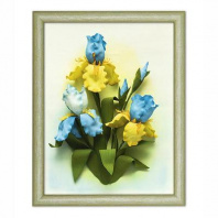 Набор для творчества 3 D картина из фоамирана "Ирисы" от интернет-магазина Континент игрушек