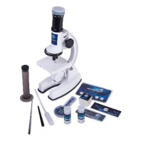 Микроскопом с увеличением 100x600x1200х , с аксессуарами в чемоданчике, 48 предметов, синий, пластма от интернет-магазина Континент игрушек