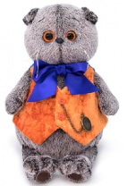 Кот Басик в жилете с часами 22 см от интернет-магазина Континент игрушек