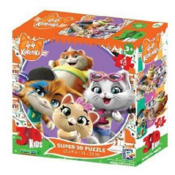 Пазл 3D 48 "44 котенка". Сюжет 1 от интернет-магазина Континент игрушек