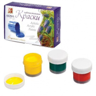 Краски акриловые художественные 6 цв. от интернет-магазина Континент игрушек