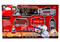 Железная дорога на радиоуправлении, 19 элементов, свет, звук, дым от интернет-магазина Континент игрушек