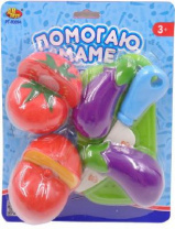 Помогаю Маме Набор продуктов для резки на липучке, 8 предметов, на блистере, 17 от интернет-магазина Континент игрушек