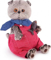 Басик в красном комбинезоне 22 см от интернет-магазина Континент игрушек